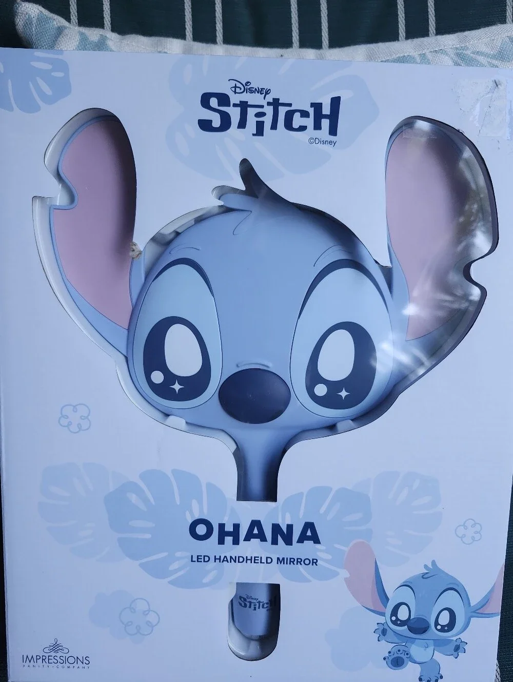 Impressions Vanity Stitch Ohana LED Handheld Mirror
